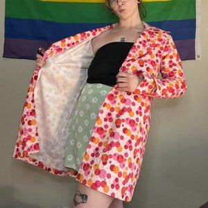 Vintage No Boundaries polka dot duster jacket. Size XL.